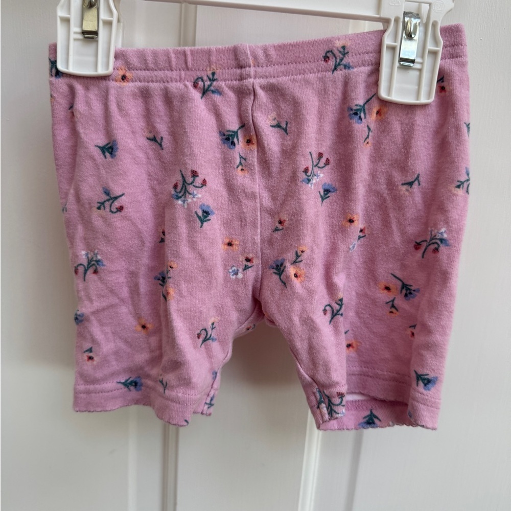 Carter's 2T Girls Pink/Purple Color Floral Pattern Pajama Shorts